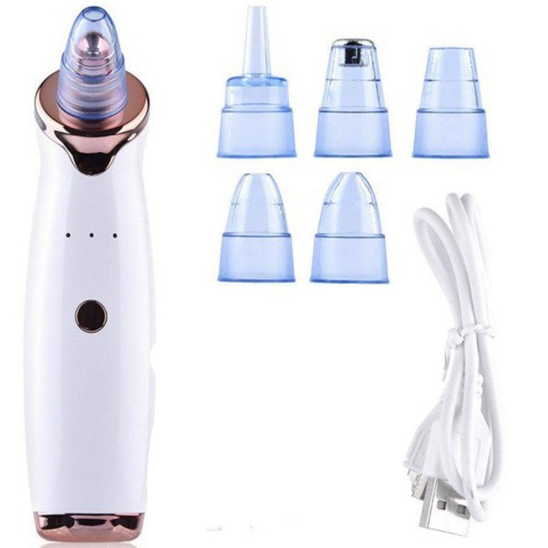 Instrument de nettoyage des points noirs par aspiration électrique pour le visage, instrument de beauté pour l'acné.