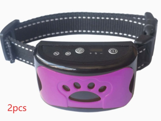 Collier de dressage pour chien étanche, électrique, télécommande pour animaux de compagnie, rechargeable, entraîneur de chiens, dispositif anti-aboiement avec choc, vibration et son.