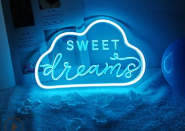 Lumière néon LED, panneau arrière en acrylique, lumière de décoration de chambre.