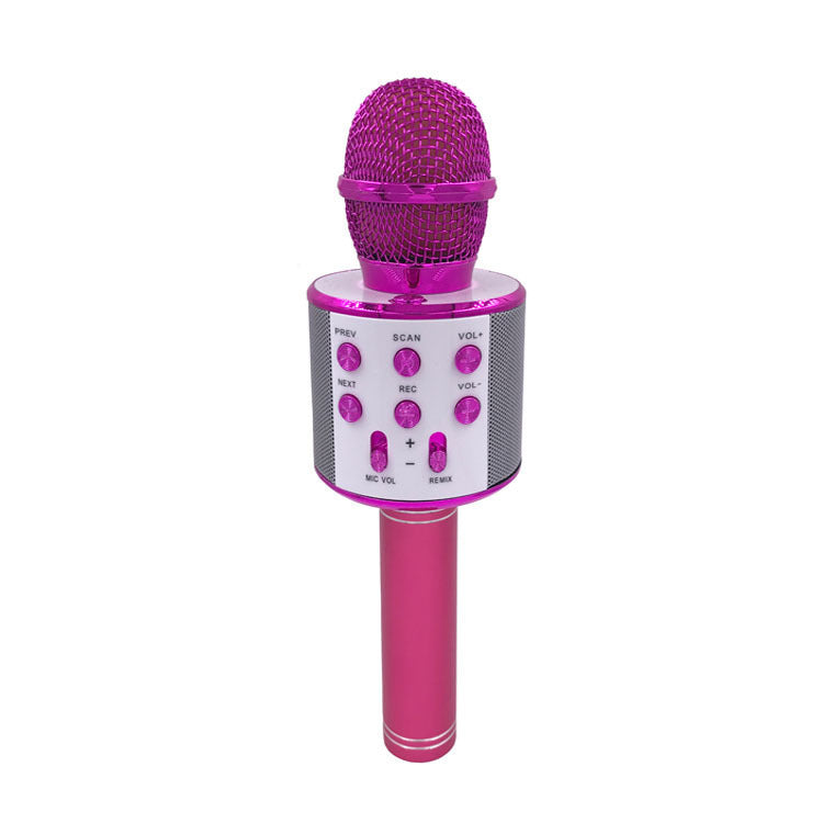 Microphone sans fil portable Bluetooth Mini Home Ktv pour jouer de la musique, chanter, haut-parleur