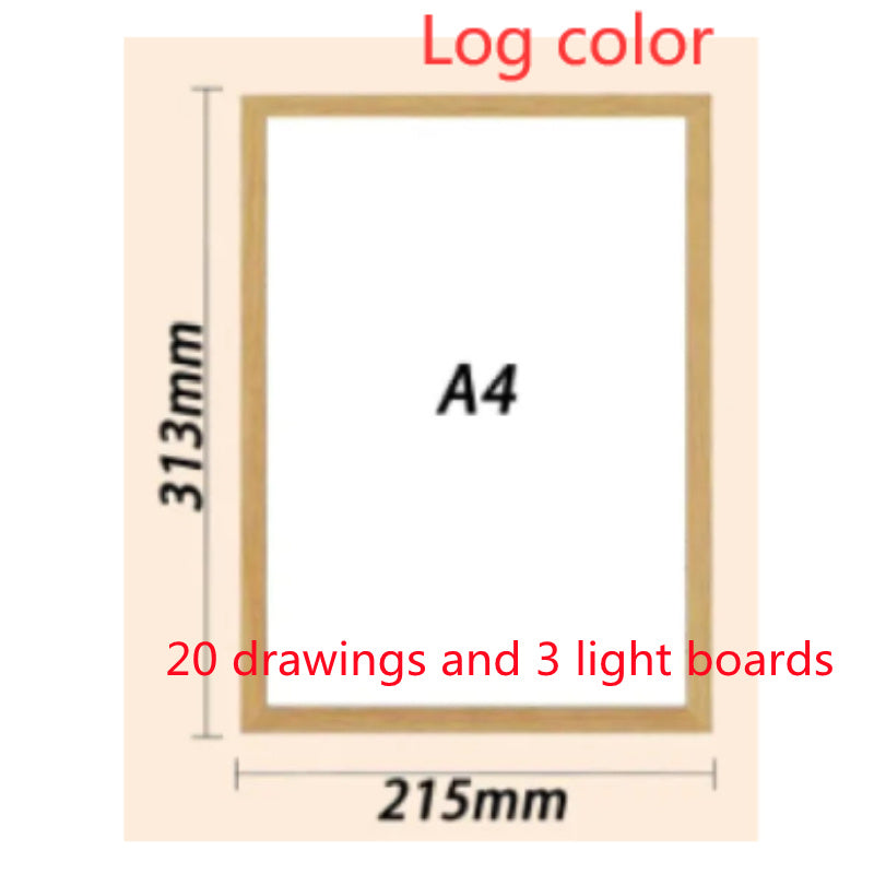 Peinture lumineuse personnalisée, peinture photo sur mesure, cadre photo lumineux à LED, décoration artistique lumineuse, Noël.