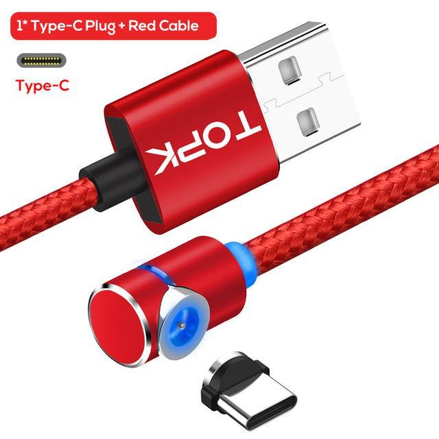 Câble magnétique Micro USB rotatif à 360 degrés pour charge magnétique de téléphone