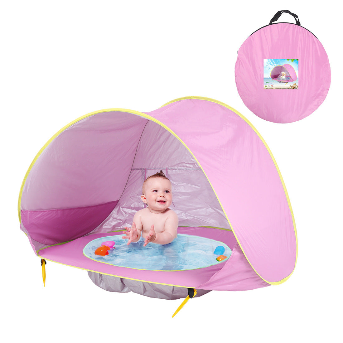 Tente de plage pour bébé, tente de camping extérieure pour enfants, facile à plier, imperméable, auvent de soleil, tente protégeant des UV.