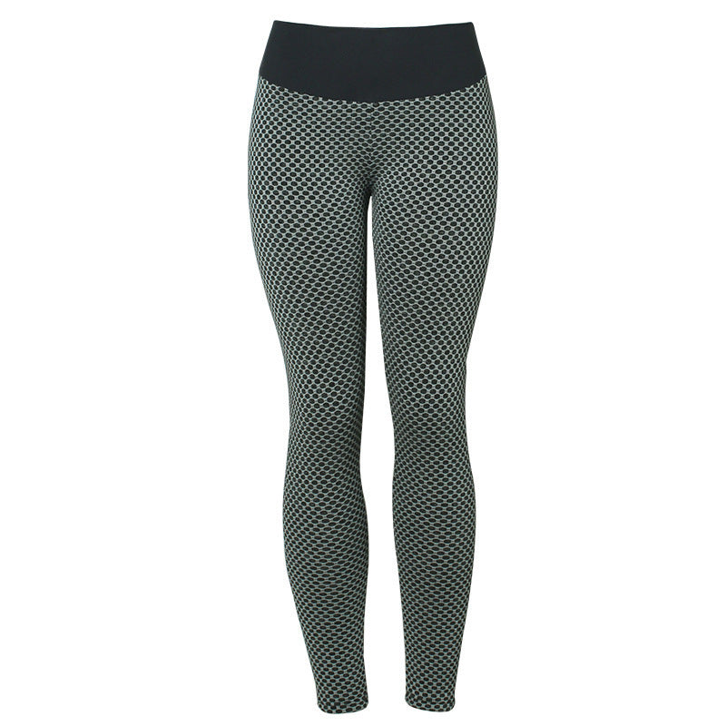 Leggings à carreaux Pantalons de yoga de remise en forme Leggings de gymnastique respirants taille haute sans couture pour femmes