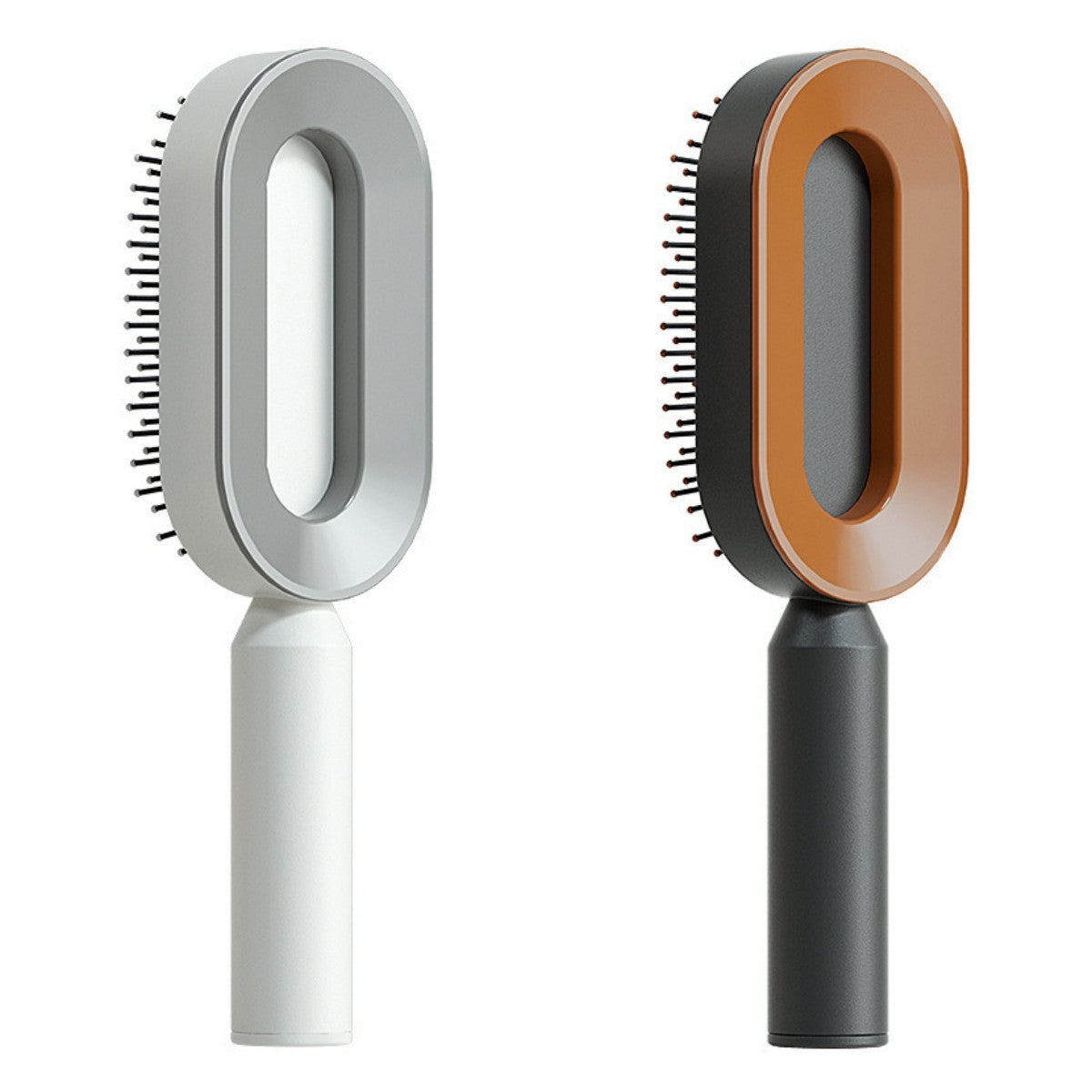 Brosse à cheveux auto-nettoyante pour femmes, brosse de massage du cuir chevelu avec airbag anti-perte de cheveux et nettoyage à une touche, brosse anti-statique.