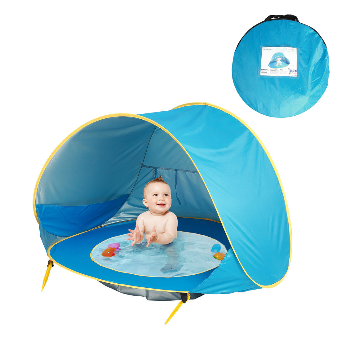 Tente de plage pour bébé, tente de camping extérieure pour enfants, facile à plier, imperméable, auvent de soleil, tente protégeant des UV.