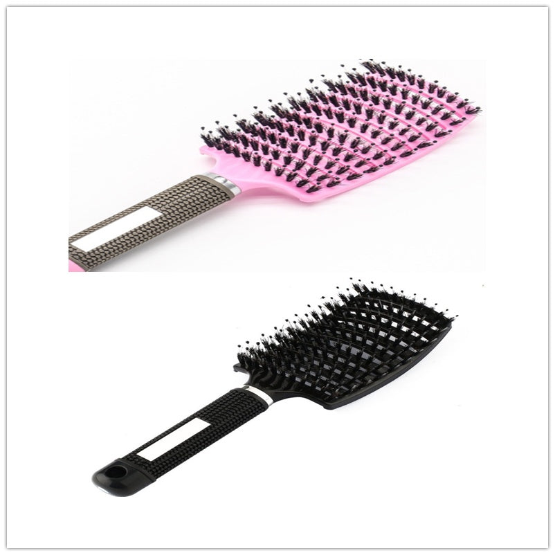 Brosse à cheveux Anti Klit Brushy Haarborstel pour femmes, brosse démêlante, poils en nylon, massage du cuir chevelu, brosse à teaser.