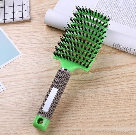 Brosse à cheveux Anti Klit Brushy Haarborstel pour femmes, brosse démêlante, poils en nylon, massage du cuir chevelu, brosse à teaser.