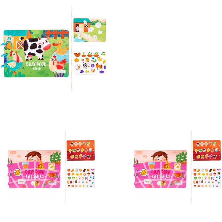 Livre d'activités pour enfants Jouets éducatifs Collage répété