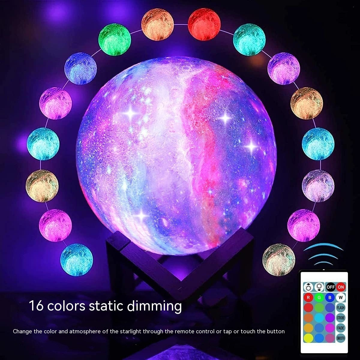 Lumière de galaxie imprimée en 3D sur la lune