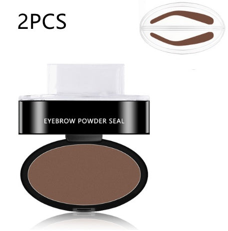 Eyebrow Powder Tint Stencil Kit Professional Cosmetic Waterproof Makeup Eyebrow Stamp Eyebrow Enhancers Stencil Kit.