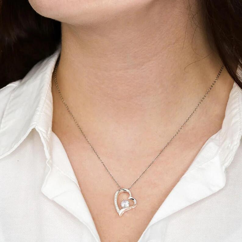 Cadeau pour femmes, épouse, petite amie, collier en acier inoxydable pour mon âme sœur, le jour où je t'ai rencontré, collier d'amour éternel.