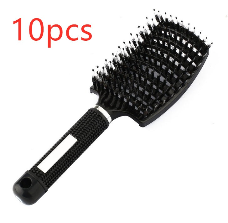 Brosse à cheveux Anti Klit Brushy Haarborstel pour femmes, brosse démêlante, poils en nylon, massage du cuir chevelu, brosse à teaser.