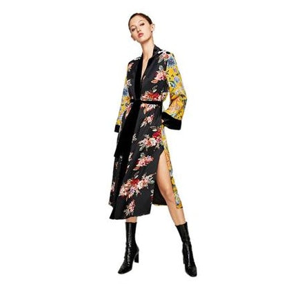 Cardigan kimono imprimé floral sexy vêtements de plage