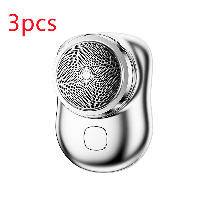 Rasoir électrique portable mini sans fil rechargeable USB, rasoir humide et sec, sans douleur, machine de petite taille pour le rasage des hommes.