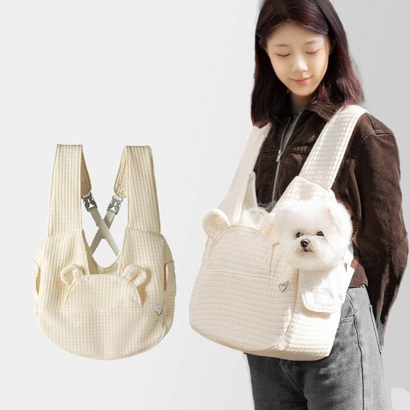 Sac à dos croisé simple pour couches pour animaux de compagnie