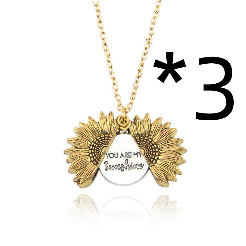 Collier Tournesol Tu Es Mon Soleil Femme Homme