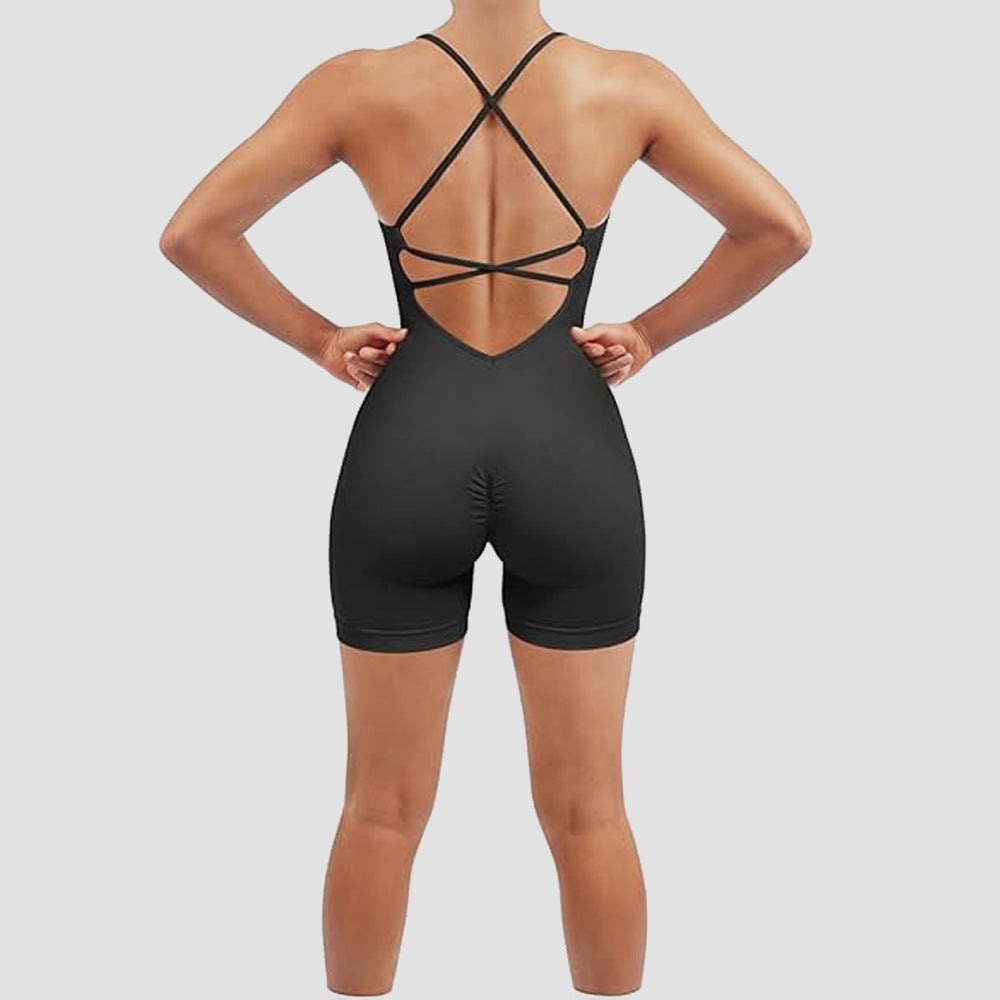 Vêtements de fitness une pièce sexy sans coutures européens et américains à séchage rapide