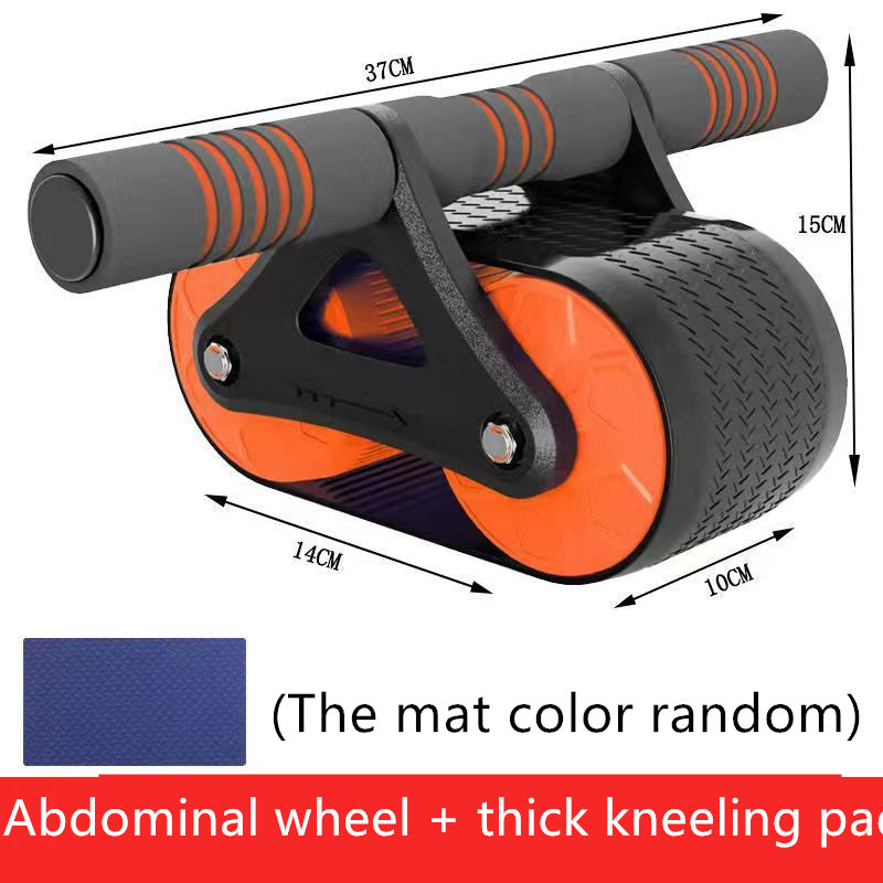 Rouleau abdominal à double roue pour femmes et hommes, appareil de fitness automatique à rebond, entraîneur de taille, équipements d'exercice à domicile.