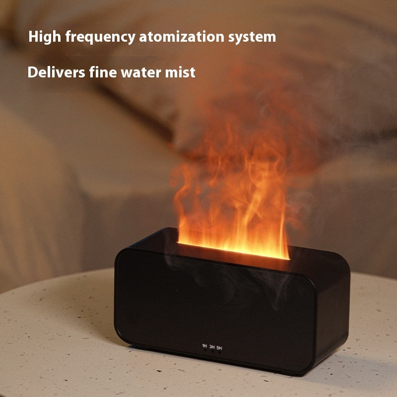 Simulation de temps diffuseur d'arôme USB humidificateur de flamme domestique machine d'aromathérapie pulvérisateur d'air humidificateur diffuseur de flamme