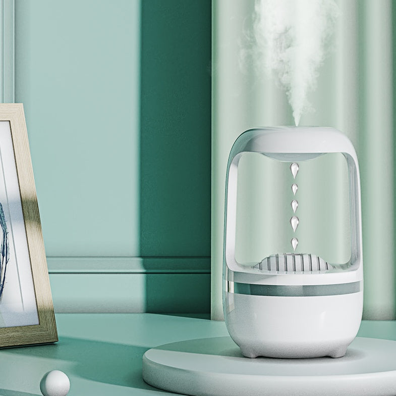 Humidificateur anti-gravité à goutte d'eau, machine d'aromathérapie à retour arrière, grande capacité, silencieuse, brouillard épais, pulvérisateur domestique pour bureau et chambre.