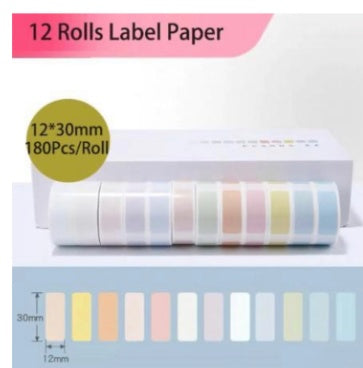 Papier thermique pour étiquettes de couleur pure