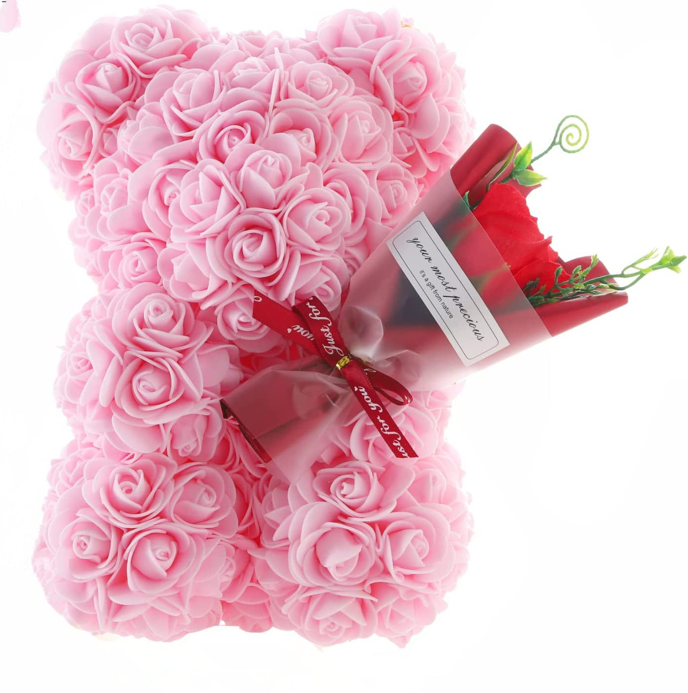 Rose d'ours Fleur fraîche préservée Cadeau de Saint-Valentin Anniversaire