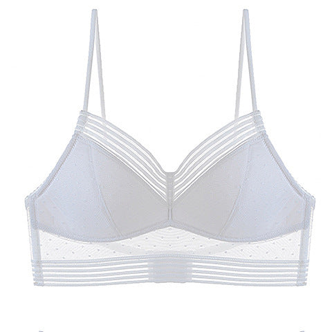 Ensemble soutien-gorge invisible sexy sans anneau en acier