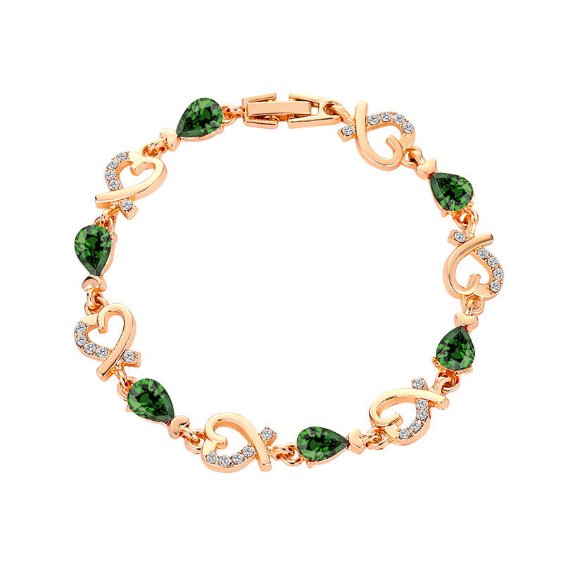 Bracelet en cristal strass, bijoux cadeau pour femme