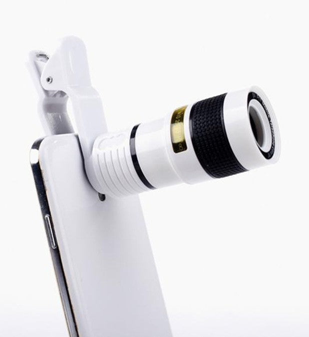 Objectif de caméra télescopique rétractable à clip pour téléphone mobile Zoom pour Galaxy S3 S4 S5 S6 S7 Edge