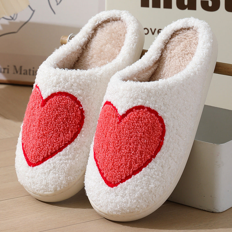 Chaussons pour femmes en peluche tendance pour la Saint-Valentin