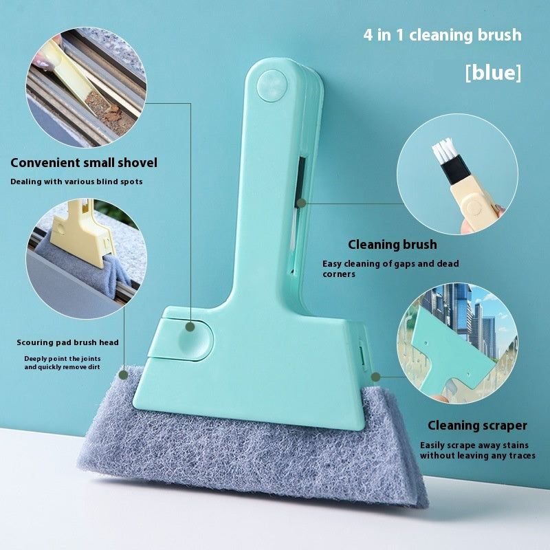 Brosse de nettoyage multifonctionnelle pour rainures de fenêtre domestique