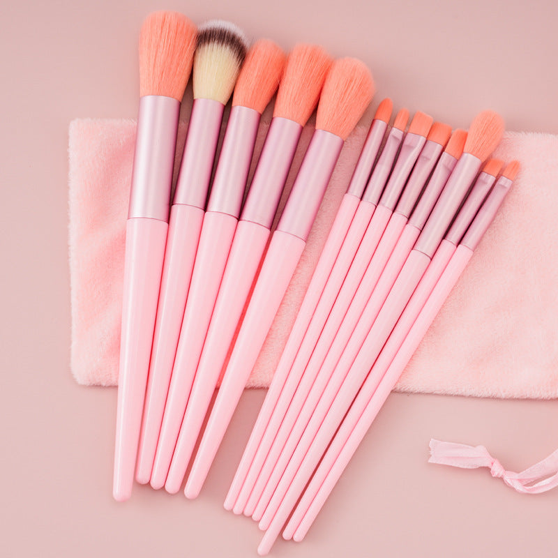 Ensemble de 13 pinceaux de maquillage, pinceau correcteur, pinceau à blush, pinceau à poudre, pinceau pour ombre à paupières, pinceau illuminateur, pinceau fond de teint, outils de beauté cosmétiques.