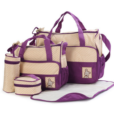 Sac à couches pour bébé, adapté pour maman, support de biberon, mère, poussette, ensembles de sacs à couches de maternité.