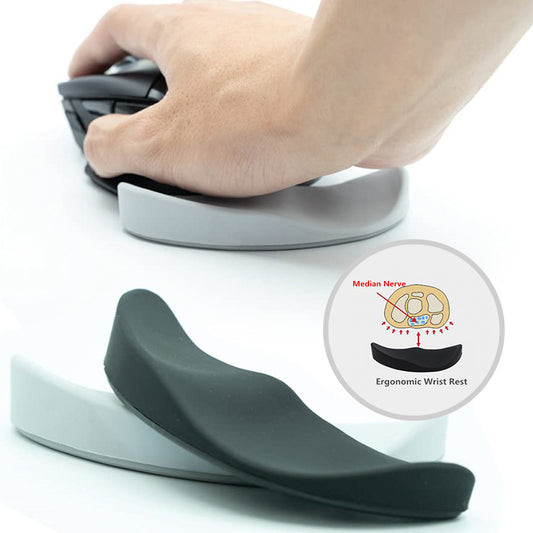 Repose-poignet ergonomique pour souris, tapis de souris en gel silicone antidérapant, support de repose-poignet en forme de flux, tapis de souris pour ordinateur, accessoires pour PC de bureau et de jeu.