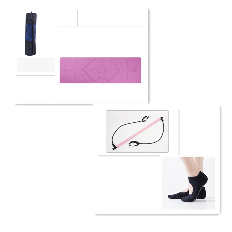 Bâton d'étirement Pilates Yoga Home Stretch Training Puller Bâton de fitness multifonctionnel