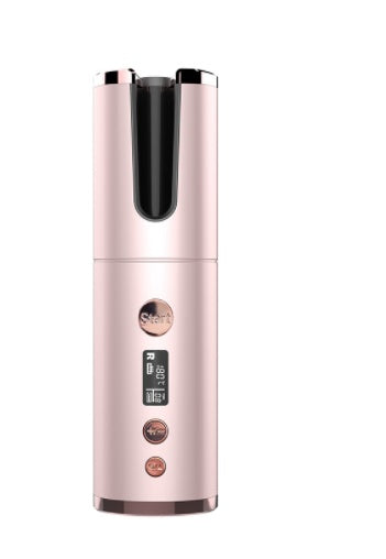 Fer à friser sans fil rechargeable, appareil à friser électrique, entièrement automatique, rotatif et portable pour coiffeur.