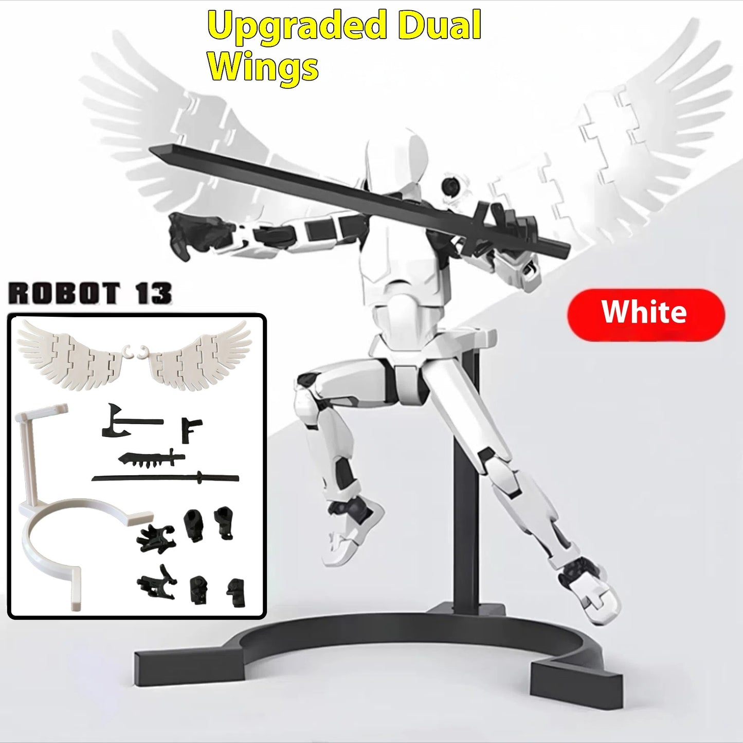 Robot mannequin d'action multi-articulé et transformable, imprimé en 3D, en vente chaude, modèle de poupée pour enfants.