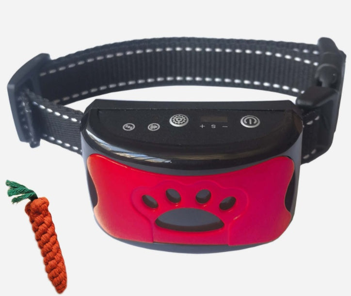 Collier de dressage pour chien étanche, électrique, télécommande pour animaux de compagnie, rechargeable, entraîneur de chiens, dispositif anti-aboiement avec choc, vibration et son.