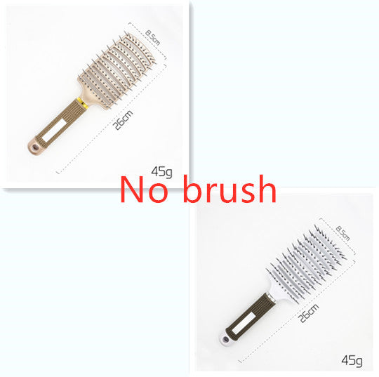 Brosse à cheveux Anti Klit Brushy Haarborstel pour femmes, brosse démêlante, poils en nylon, massage du cuir chevelu, brosse à teaser.