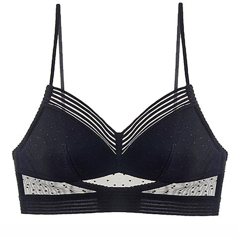 Ensemble soutien-gorge invisible sexy sans anneau en acier