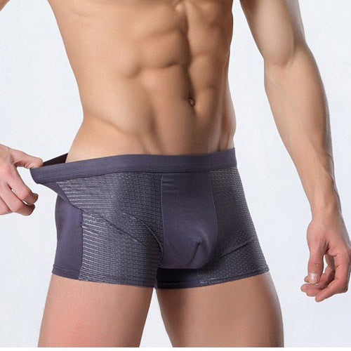 Boxer en maille de sous-vêtements pour hommes en soie glacée