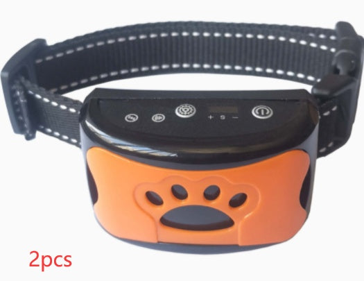 Collier de dressage pour chien étanche, électrique, télécommande pour animaux de compagnie, rechargeable, entraîneur de chiens, dispositif anti-aboiement avec choc, vibration et son.