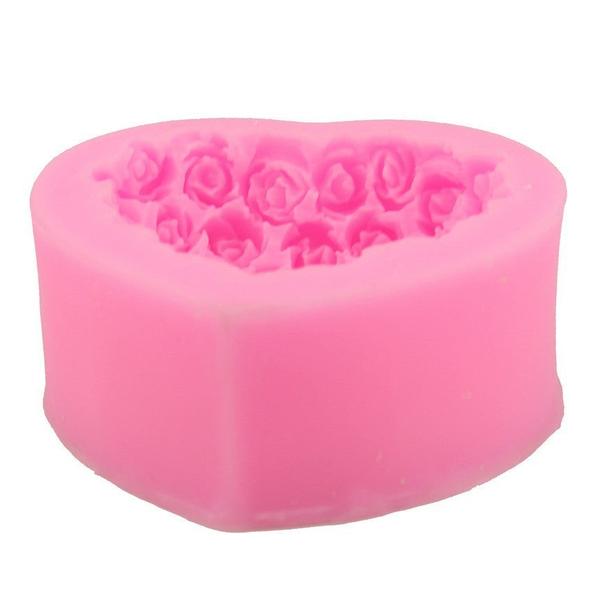 Cadeau de Saint-Valentin Moule en silicone pour la Saint-Valentin Amour Rose Fournitures pour la maison