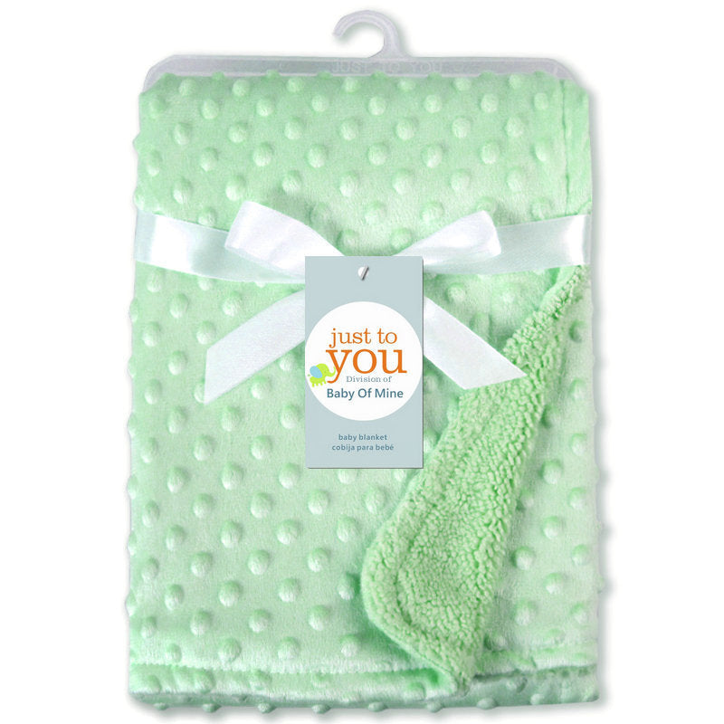 Couverture en polaire à pois pour bébé, enveloppe de nouveau-né, couverture de lit pour bébé.