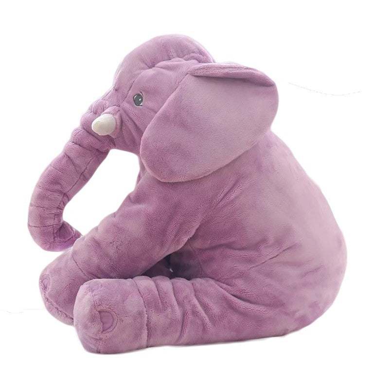 Coussin en peluche éléphant pour le confort et le sommeil des bébés.