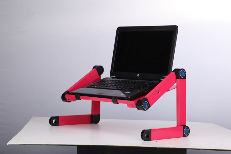 Support de table pour ordinateur portable avec un design ergonomique pliable et ajustable, bureau pour ultrabook, netbook ou tablette avec tapis de souris.