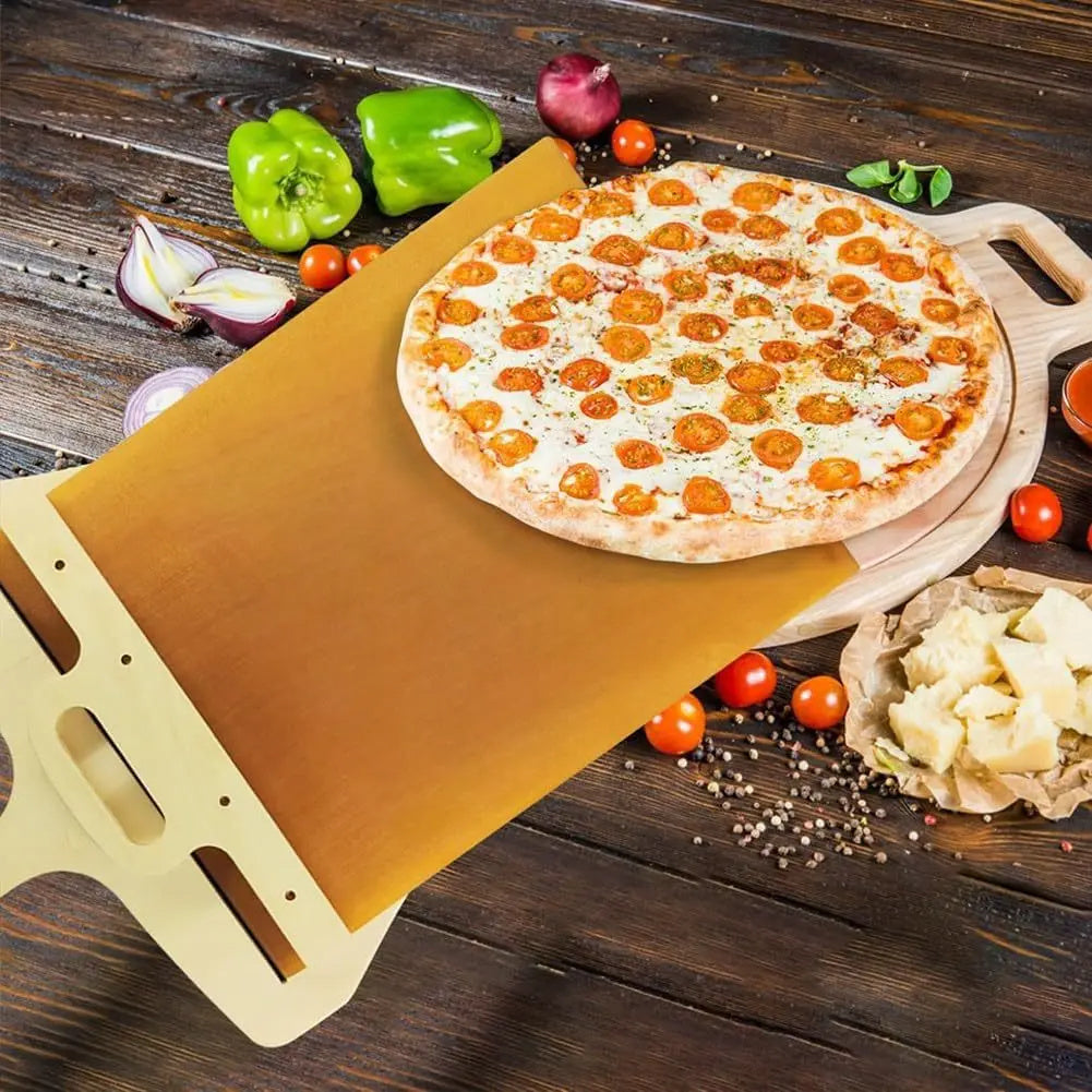 Gadgets de cuisine Pelle à pizza coulissante Planche à découper lisse antiadhésive Planche de transfert de rangement Outil de cuisson de cuisine