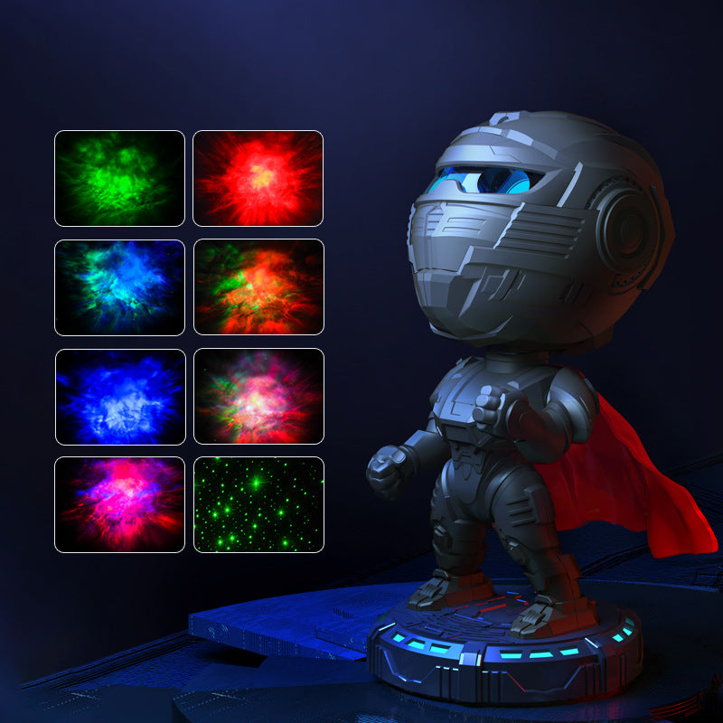 Lampe de projection d'ambiance Mech Warrior Starry Sky Ornements