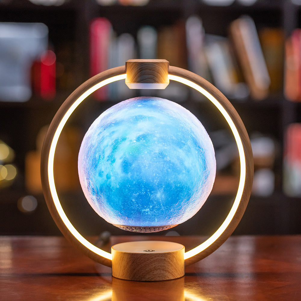 Lumière de lune Maglev Bluetooth 3D stéréo DIY éclat coloré